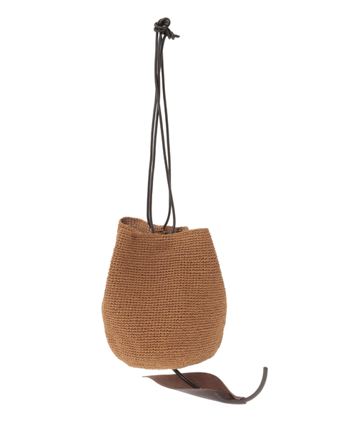 【UCA/ウカ】crocheted tulip Bag large 詳細画像 ブラウン 1