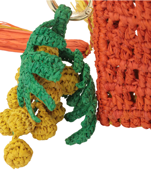 【MAISON N.H PARIS/メゾンエヌアッシュパリ】巾着バッグ/ROXANE CHARM 詳細画像 オレンジ 6