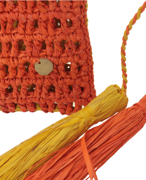 【MAISON N.H PARIS/メゾンエヌアッシュパリ】巾着バッグ/ROXANE CHARM 詳細画像 オレンジ 7