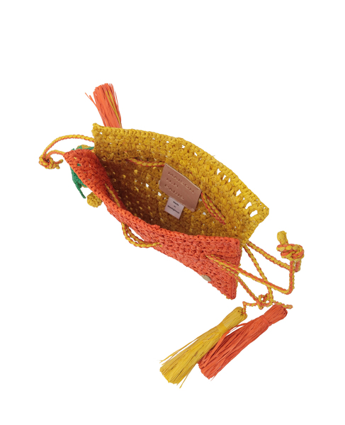 【MAISON N.H PARIS/メゾンエヌアッシュパリ】巾着バッグ/ROXANE CHARM 詳細画像 オレンジ 8