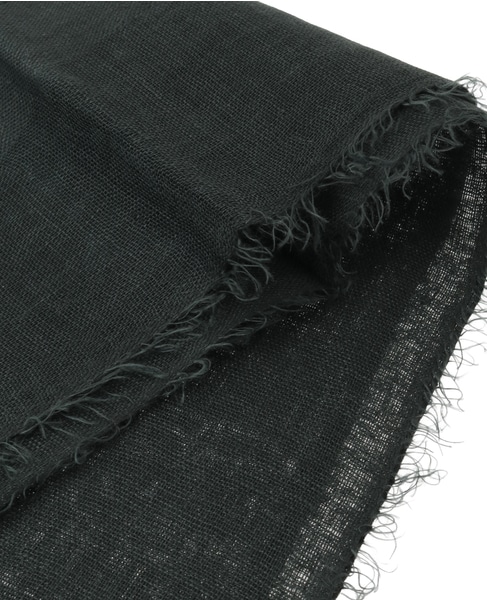 【NIMNIMDUAI/ニムニムデュアイ】ストール/LINEN GAUZE BLOCK CHECK 詳細画像 グリーン 2