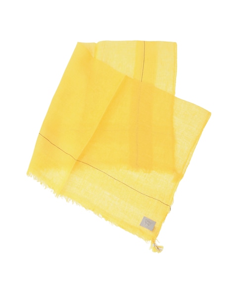【NIMNIMDUAI/ニムニムデュアイ】ストール/PREMIUM LINEN GAUZE SQUARE 詳細画像 イエロー 1