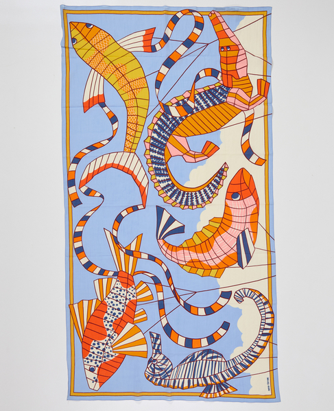 【INOUI EDITIONS/イヌイエディション】ストール/CERFS VOLANTS 詳細画像 オレンジ 3