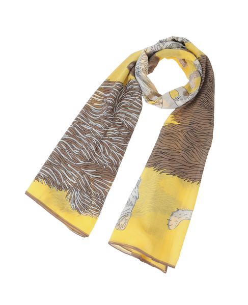 【INOUI EDITIONS/イヌイエディション】ストール/COTTON TOUTOU 詳細画像 イエロー 1