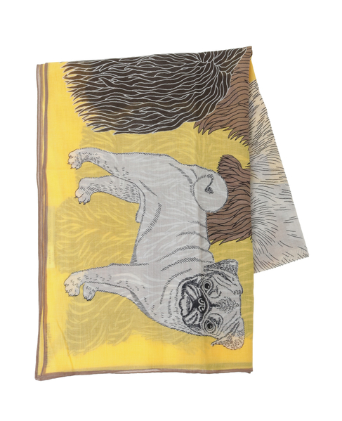 【INOUI EDITIONS/イヌイエディション】ストール/COTTON TOUTOU 詳細画像 イエロー 2