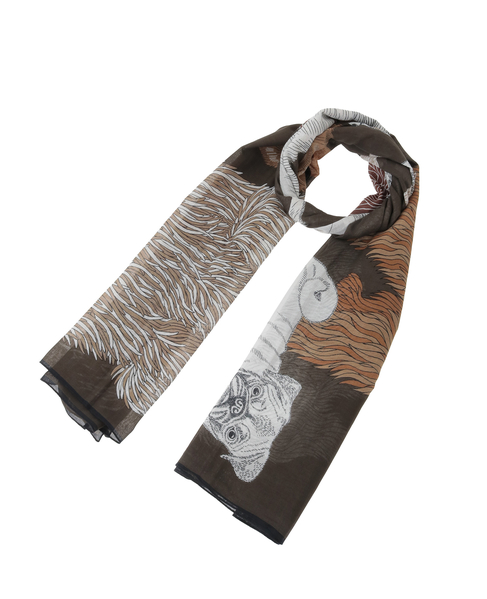 【INOUI EDITIONS/イヌイエディション】ストール/COTTON TOUTOU 詳細画像 グレー 1