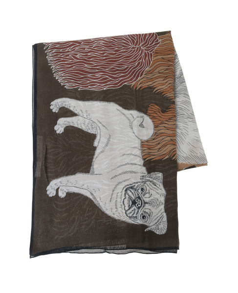 【INOUI EDITIONS/イヌイエディション】ストール/COTTON TOUTOU 詳細画像 グレー 2