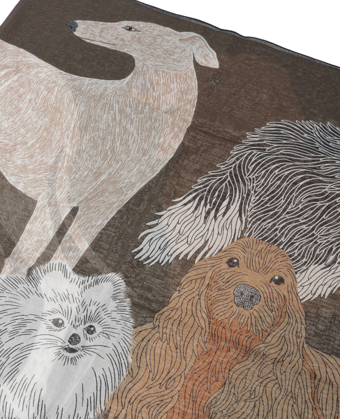 【INOUI EDITIONS/イヌイエディション】ストール/COTTON TOUTOU 詳細画像 グレー 5