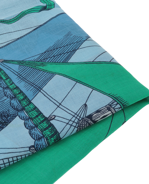 【INOUI EDITIONS/イヌイエディション】ストール/DES RIVES ET DESREVES 詳細画像 グリーン 3