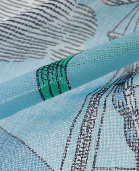 【INOUI EDITIONS/イヌイエディション】ストール/DES RIVES ET DESREVES 詳細画像 グリーン 6