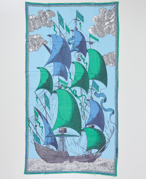 【INOUI EDITIONS/イヌイエディション】ストール/DES RIVES ET DESREVES 詳細画像 グリーン 7