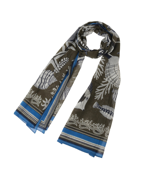 【INOUI EDITIONS/イヌイエディション】ストール/NEPTUNE 詳細画像 カーキ 1