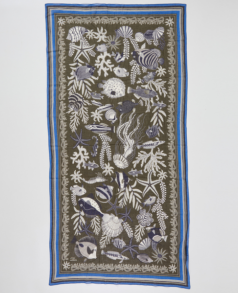 【INOUI EDITIONS/イヌイエディション】ストール/NEPTUNE 詳細画像 カーキ 3