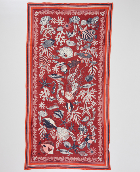 【INOUI EDITIONS/イヌイエディション】ストール/NEPTUNE 詳細画像 レッド 7