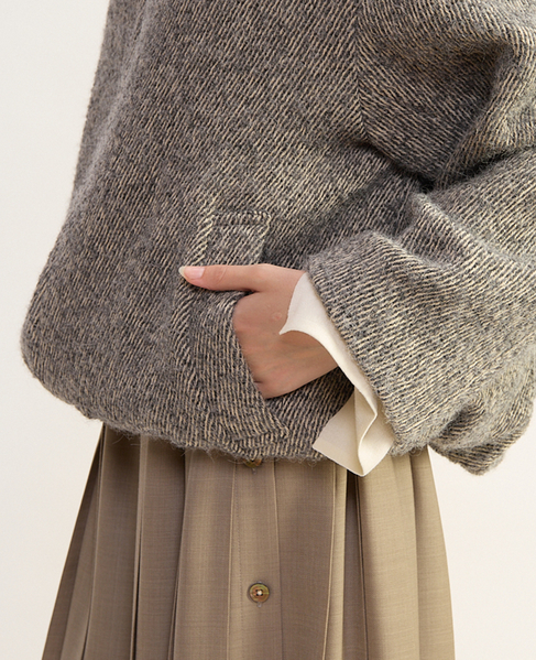 Twill Tweedコート 詳細画像 ブラック 6