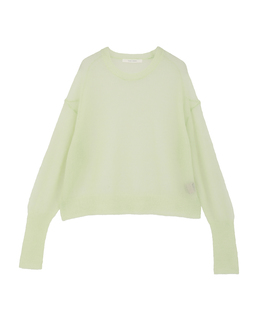 ライトモヘアウールKNショートクループルオーバー