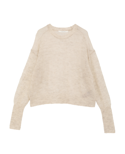 ライトモヘアウールKNショートクループルオーバー 詳細画像 ベージュ 1