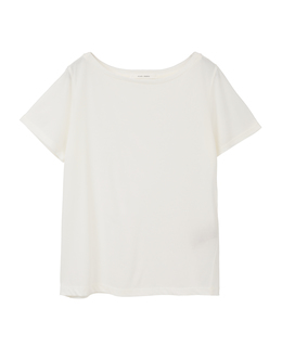 ヴィンテージプレーティングジャージーボートネックTシャツ