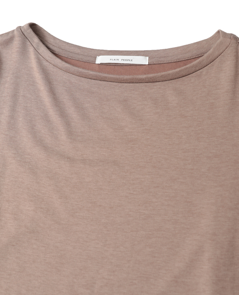 ヴィンテージプレーティングジャージーボートネックTシャツ 詳細画像 ベージュ 3