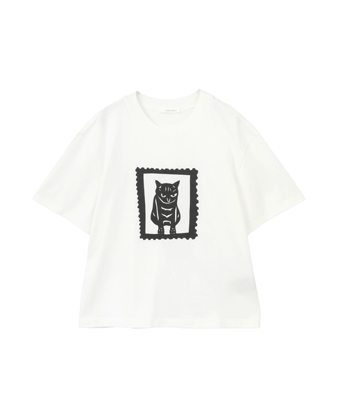 キャットプリントTシャツ 詳細画像 ホワイトA 2