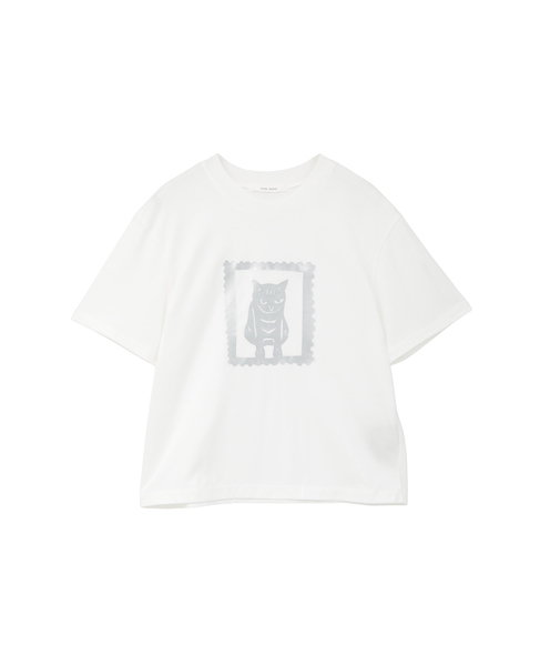 キャットプリントTシャツ 詳細画像 ホワイトC 2