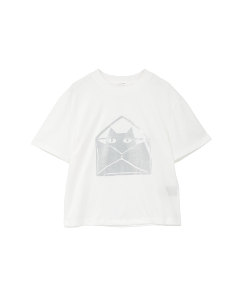 キャットプリントTシャツ 詳細画像 ホワイトD 2