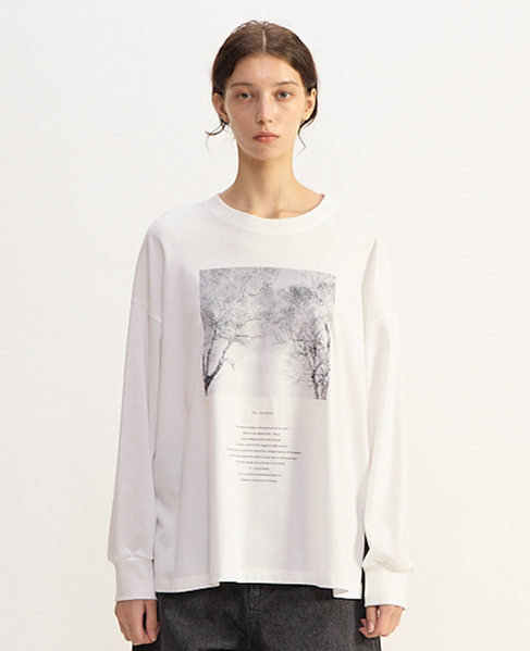 コットン天竺フォトプリントTシャツ 詳細画像 ホワイト 4