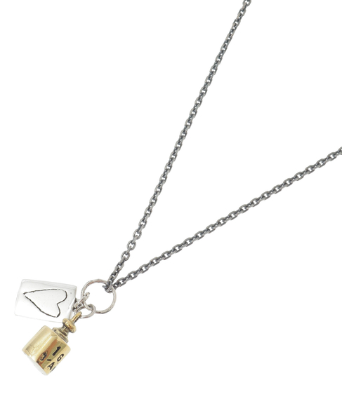 【MC Mathias Chaize/マティアス・シェーズ】ネックレス/NK-165 NECKLACE SILVER CHAINS WITH 1G D'AMOUR 詳細画像 ブロンズ 2