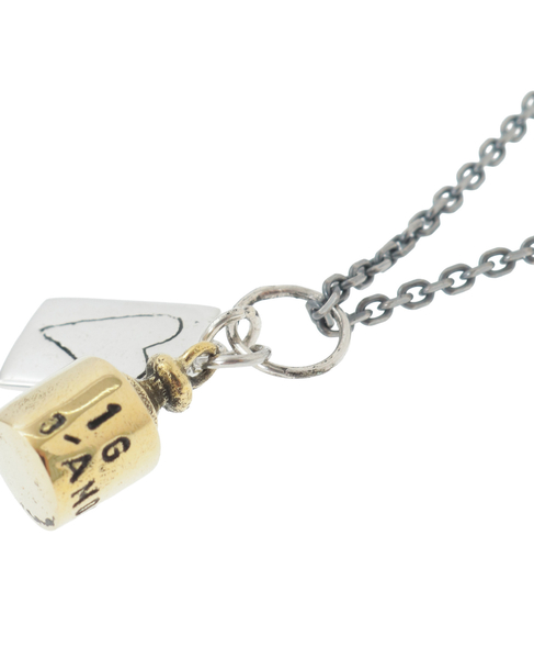 【MC Mathias Chaize/マティアス・シェーズ】ネックレス/NK-165 NECKLACE SILVER CHAINS WITH 1G D'AMOUR 詳細画像 ブロンズ 5