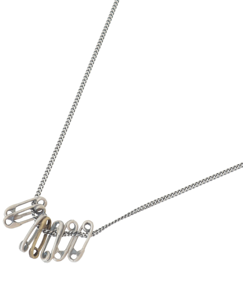 【MC Mathias Chaize/マティアス・シェーズ】ネックレス/NK-157 NECKLACE SILVER CHAINS WITH PINS 詳細画像 ブロンズ 2