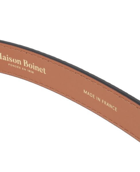 【MAISON BOINET/メゾンボワネ】ベルト/Mathide - 20mm Buckle: Gold 詳細画像 ブラック 6
