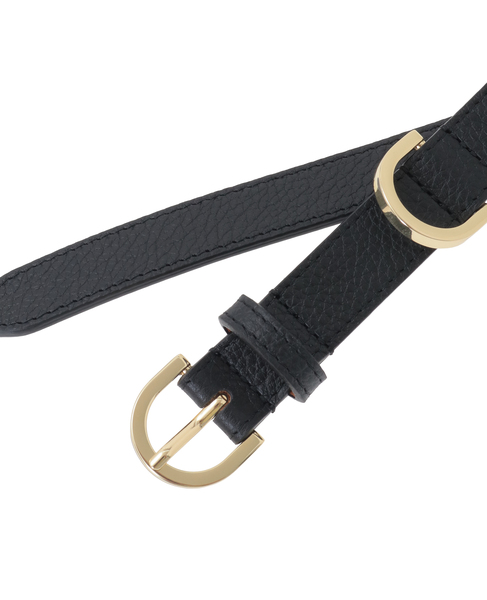 【MAISON BOINET/メゾンボワネ】ベルト/Mathide - 20mm Buckle: Gold 詳細画像 ブラック 7