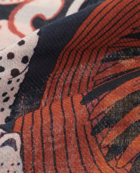 【INOUI EDITIONS/イヌイエディション】ストール/SCARF 70 COLLECTIONNEUR 詳細画像 ブルー 7