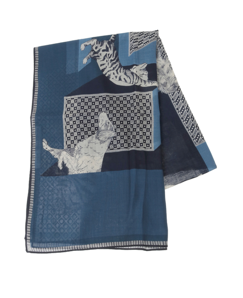 【INOUI EDITIONS/イヌイエディション】ストール/SCARF 70 LES CHERIS 詳細画像 ブルー 2