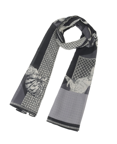 【INOUI EDITIONS/イヌイエディション】ストール/SCARF 70 LES CHERIS 詳細画像 ブラック 1