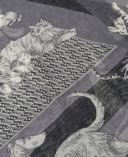 【INOUI EDITIONS/イヌイエディション】ストール/SCARF 70 LES CHERIS 詳細画像 ブラック 5