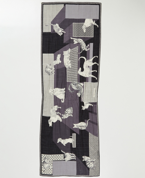 【INOUI EDITIONS/イヌイエディション】ストール/SCARF 70 LES CHERIS 詳細画像 ブラック 8