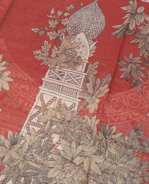 【INOUI EDITIONS/イヌイエディション】ストール/SCARF 80 1889 詳細画像 テラコッタ 4