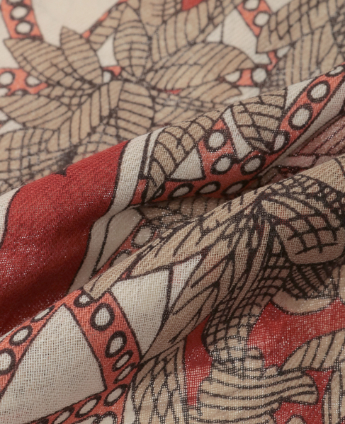 【INOUI EDITIONS/イヌイエディション】ストール/SCARF 80 1889 詳細画像 テラコッタ 5