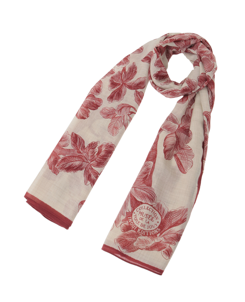【INOUI EDITIONS/イヌイエディション】スカーフ/SCARF 100 ARBORIS 詳細画像 ボルドー 1