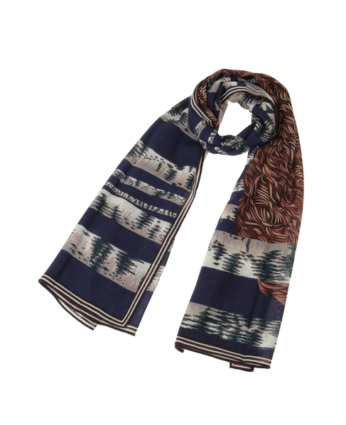 【INOUI EDITIONS/イヌイエディション】スカーフ/SCARF 100 OURS 詳細画像 ネイビー 1