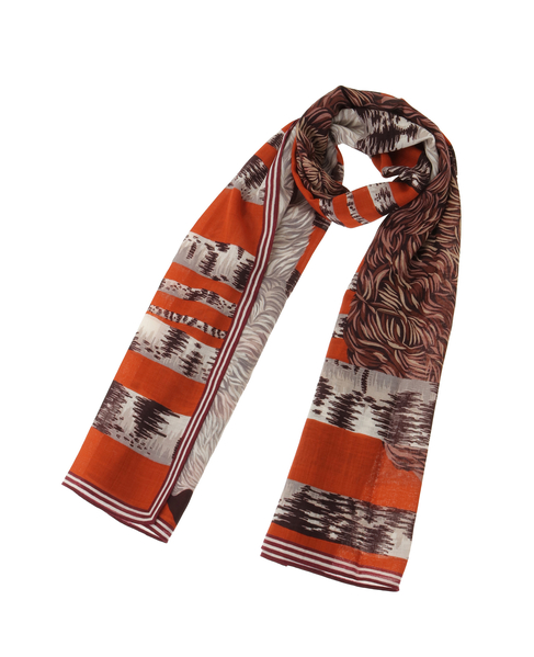 【INOUI EDITIONS/イヌイエディション】スカーフ/SCARF 100 OURS 詳細画像 オレンジ 1