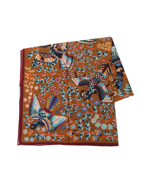 【INOUI EDITIONS/イヌイエディション】スカーフ/SCARF 100 RENE PERROT 詳細画像 ブラウン 3