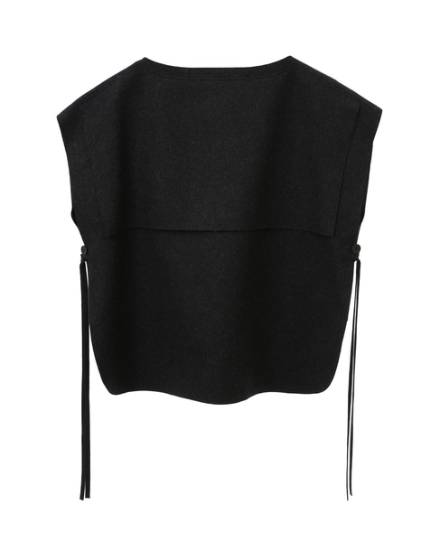 【ESLOW】TOP MELTON PONCHO 詳細画像 チャコールグレー 8