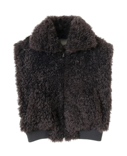 【ESLOW】SHEEP FUR SLEEVELESS JACKET