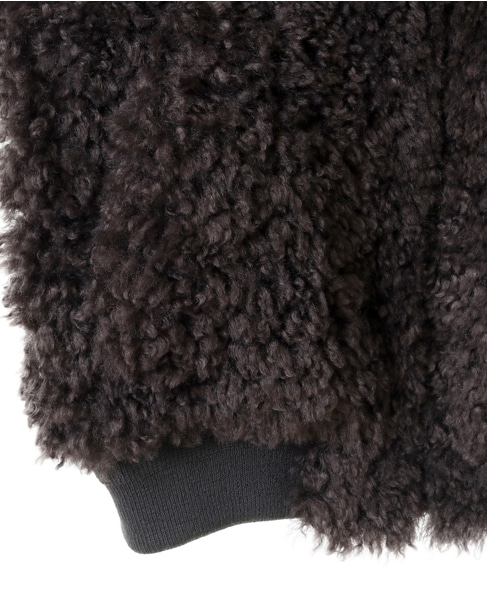 【ESLOW】SHEEP FUR SLEEVELESS JACKET 詳細画像 グレー 6