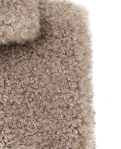 【ESLOW】SHEEP FUR SLEEVELESS JACKET 詳細画像 ベージュ 10