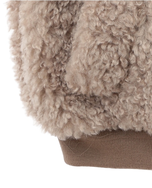 【ESLOW】SHEEP FUR SLEEVELESS JACKET 詳細画像 ベージュ 11