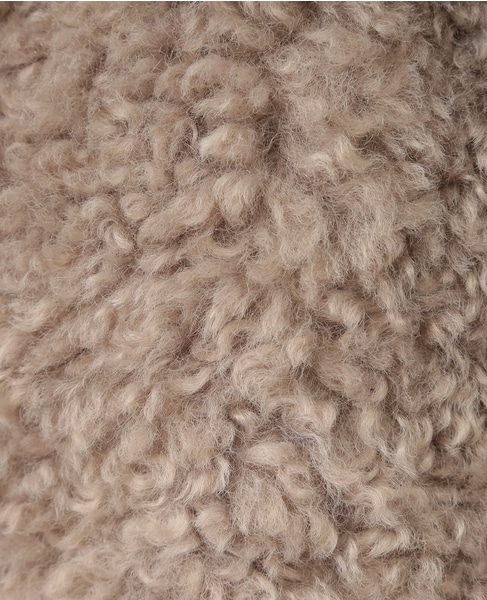 【ESLOW】SHEEP FUR SLEEVELESS JACKET 詳細画像 ベージュ 12