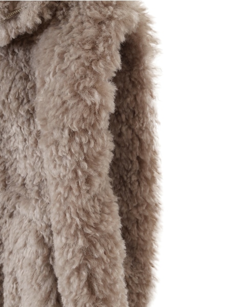 【ESLOW】SHEEP FUR SLEEVELESS JACKET 詳細画像 ベージュ 5